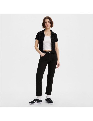 Levi's® cropped 501® negro