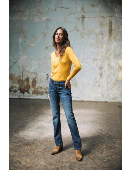 Pantalón vaquero recto Madie - Freeman Porter AZUL