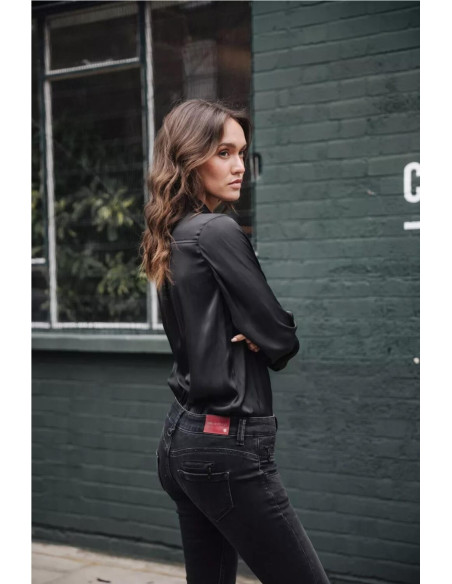 Pantalón vaquero Alexa Slim - Freeman Porter NEGRO