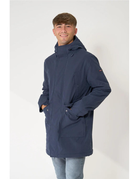 Abrigo 100% impermeable con borreguito Batela MARINO