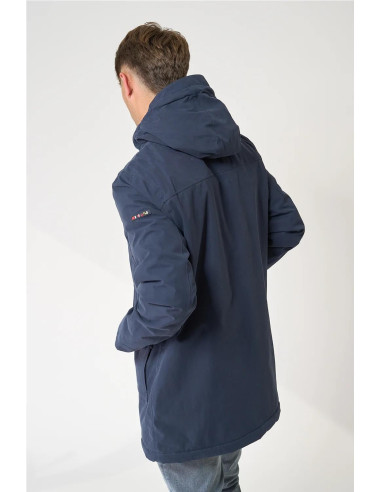 Abrigo 100% impermeable con borreguito Batela MARINO