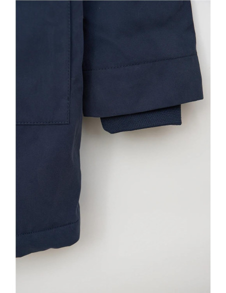 Abrigo 100% impermeable con borreguito Batela MARINO