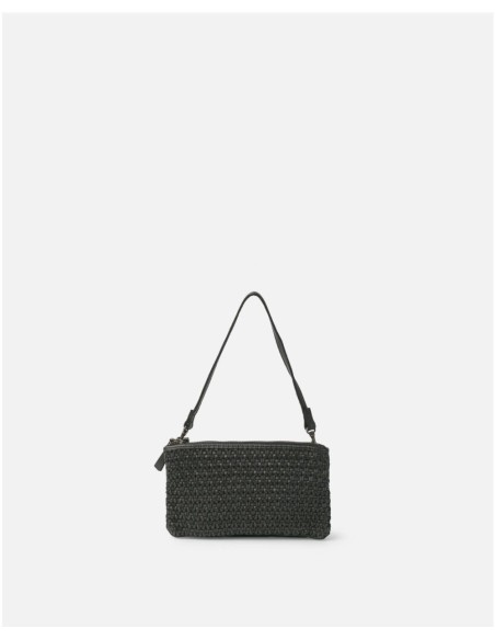 Bandolera BIBA Mullen de piel NEGRO