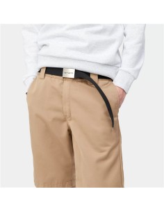 Cinturón Carhartt wip - Clip Belt Chrome NEGRO