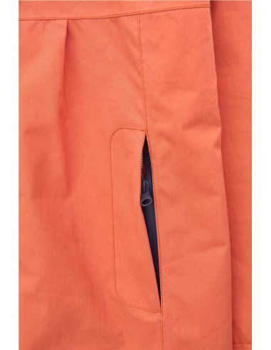 Impermeable o chubasquero de algodón y nailon Batela NARANJA