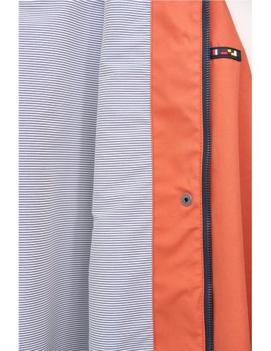 Impermeable o chubasquero de algodón y nailon Batela NARANJA