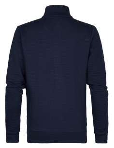 Suéter con cuello y cremallera para hombre Petrol AZUL 2