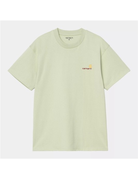 Camiseta S/S American Script PALE OLIVE