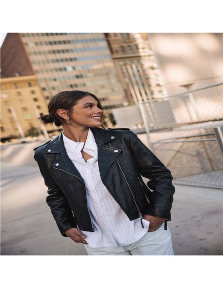 Cazadora Kristen Leather de Cuero