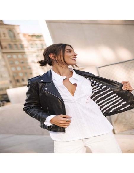 Cazadora Kristen Leather de Cuero