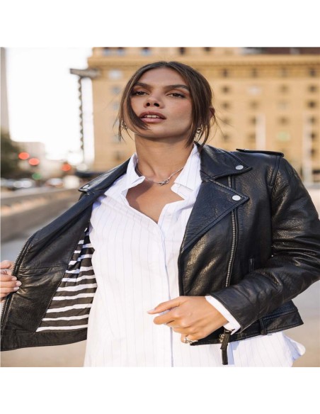 Cazadora Kristen Leather de Cuero