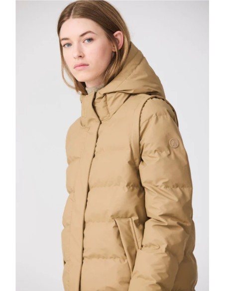 Stuhi abrigo chaleco - Tantä rainwear TOSTADO