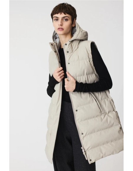 Stuhi abrigo chaleco - Tantä rainwear STONE GREY