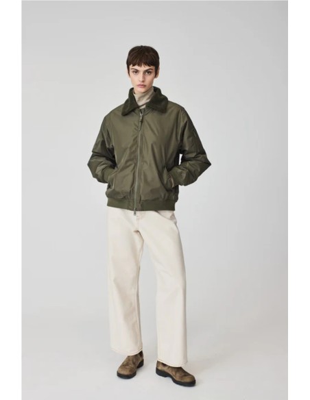 Ino cazadora - Tantä rainwear VERDE OSCURO