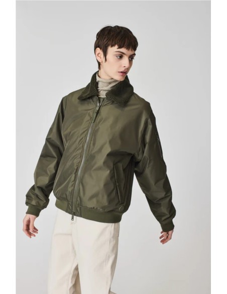 Ino cazadora - Tantä rainwear VERDE OSCURO