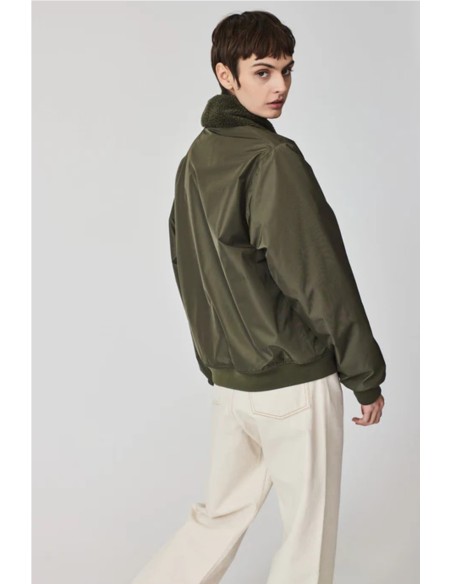 Ino cazadora - Tantä rainwear VERDE OSCURO