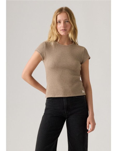 Camiseta Levi´s® Con Manga Casquillo Y Punto Waffle Dry Goods