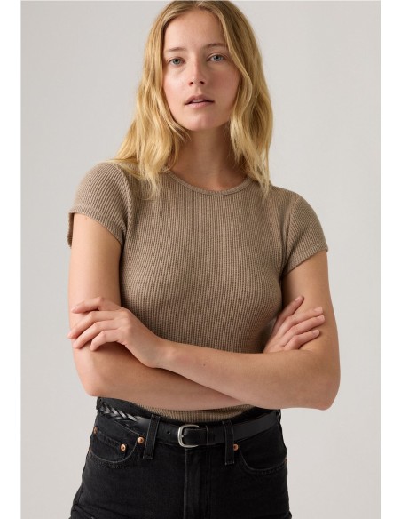 Camiseta Levi´s® Con Manga Casquillo Y Punto Waffle Dry Goods