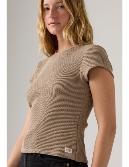Camiseta Levi´s® Con Manga Casquillo Y Punto Waffle Dry Goods