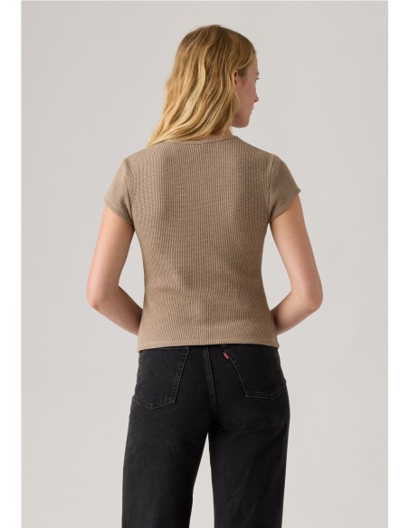 Camiseta Levi´s® Con Manga Casquillo Y Punto Waffle Dry Goods