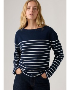 Camiseta Levi´s®  De Rayas Marin