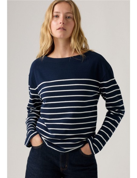 Camiseta Levi´s®  De Rayas Marin