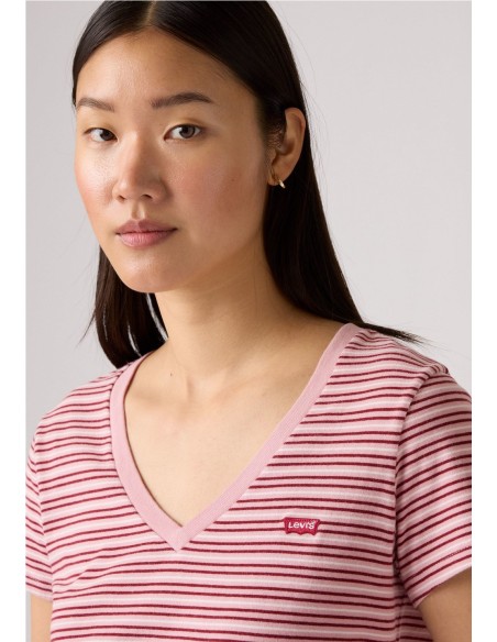 Camiseta Levi´s® en V Zephyr de rayas
