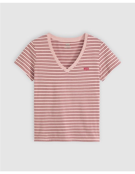 Camiseta Levi´s® en V Zephyr de rayas