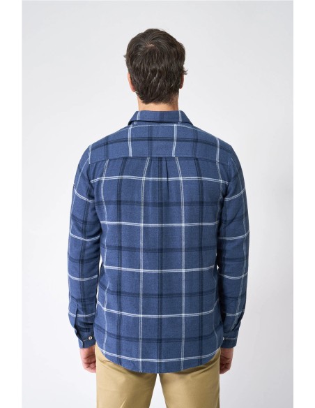 Camisa Batela manga larga estampado cuadros