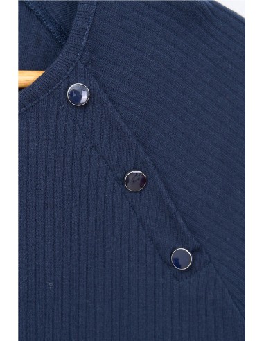 Camiseta Batela cotton rib botones en pecho