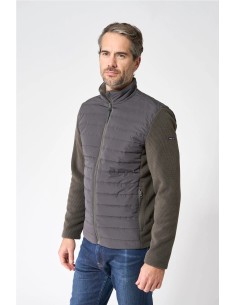 Chaqueta tejido combinado Batela KAKI