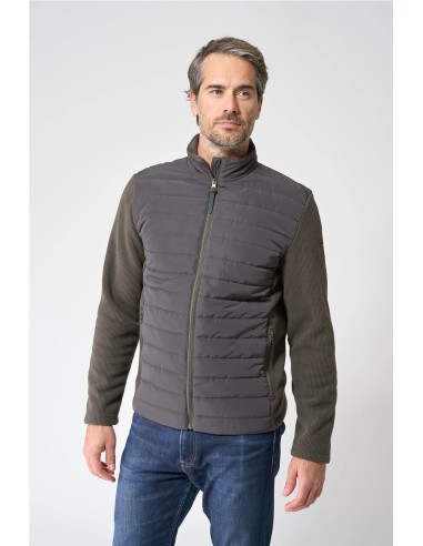 Chaqueta tejido combinado Batela KAKI
