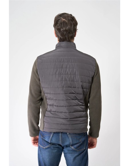 Chaqueta tejido combinado Batela KAKI
