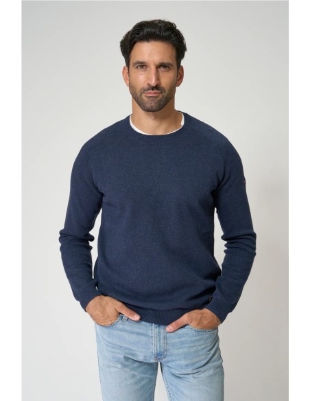 Jersey Batela básico punto fino MARINO