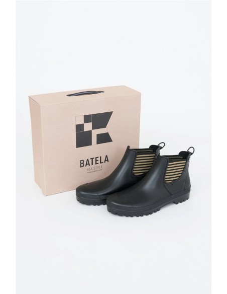 Bota Batela impermeable o katiuska para mujer NEGRO