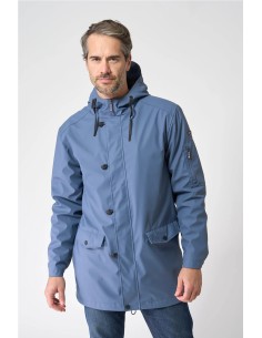 Chubasquero Batela con forro de pelo largo AZUL