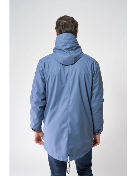 Chubasquero Batela con forro de pelo largo AZUL