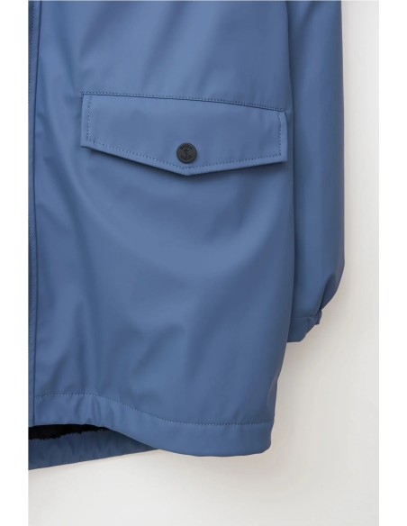 Chubasquero Batela con forro de pelo largo AZUL