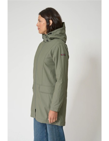 Chubasquero Batela con forro de pelo largo MULLED BASIL