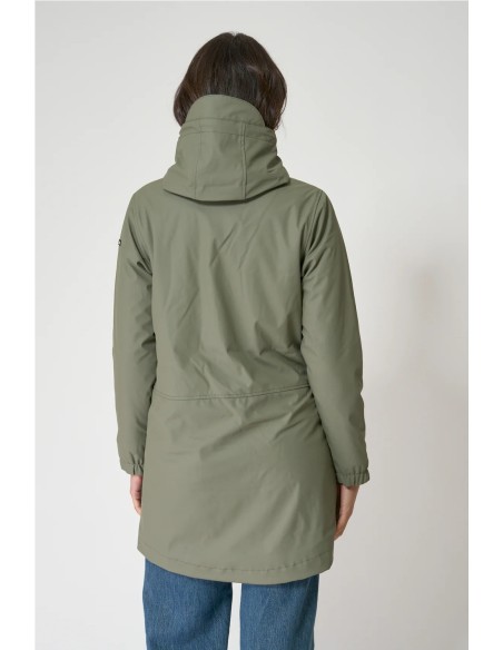 Chubasquero Batela con forro de pelo largo MULLED BASIL