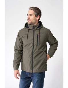 Chubasquero Batela poliuretano con forro interior polar MARRON KAKI