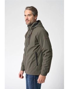 Chubasquero Batela poliuretano con forro interior polar MARRON KAKI 2