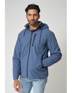 Chubasquero Batela poliuretano con forro interior polar AZUL