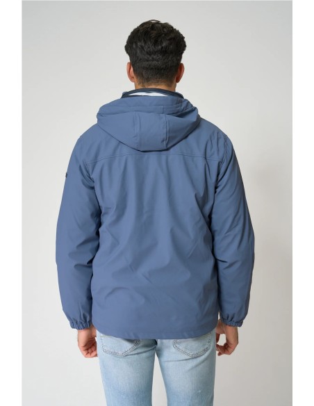 Chubasquero Batela poliuretano con forro interior polar AZUL