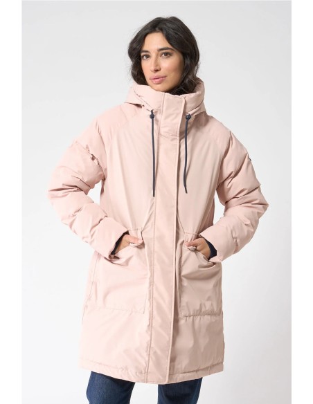 Chubasquero o abrigo Batela acolchado ROSA CLARO