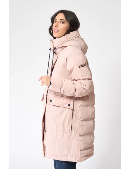 Chubasquero o abrigo Batela acolchado ROSA CLARO