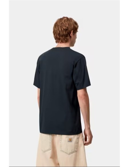 S/S Script T-Shirt - Camiseta CARHARTT WIP AZUL OSCURO