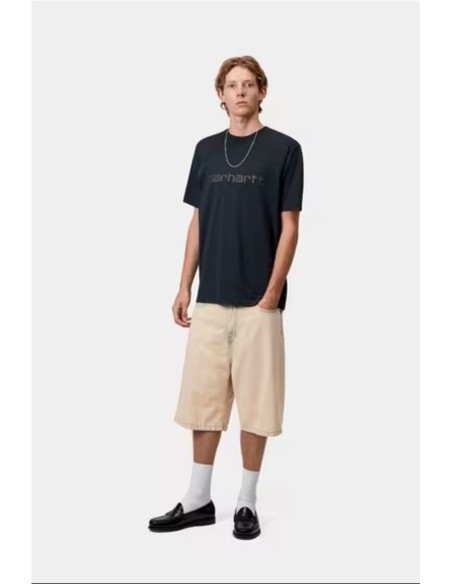 S/S Script T-Shirt - Camiseta CARHARTT WIP AZUL OSCURO