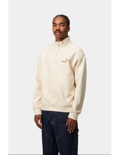 Half Zip American Script Sweatshirt - Sudadera CARHARTT WIP NATURAL