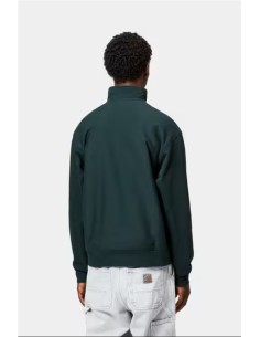 Half Zip American Script Sweatshirt - Sudadera CARHARTT WIP VERDE OSCURO 2